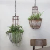 Nkuku Planters & Vases Abari Caged Hanging Planter