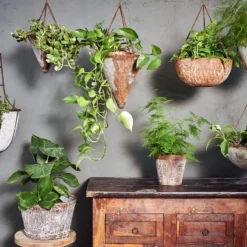 Nkuku Abari Round Hanging Planter