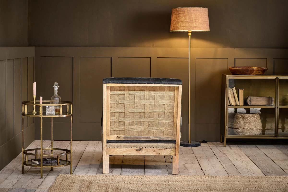 Nkuku Abe Velvet Armchair - Moss Living Room 9 Nkuku Abe Velvet Armchair - Moss Living Room