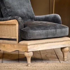 Nkuku Abe Velvet Armchair - Moss Living Room 16 Nkuku Abe Velvet Armchair - Moss Living Room