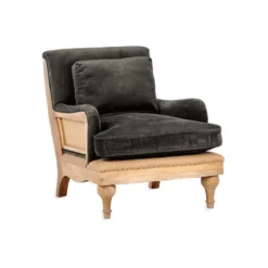 Nkuku Abe Velvet Armchair - Moss Living Room 21 Nkuku Abe Velvet Armchair - Moss Living Room