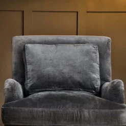 Nkuku Abe Velvet Armchair - Moss Living Room