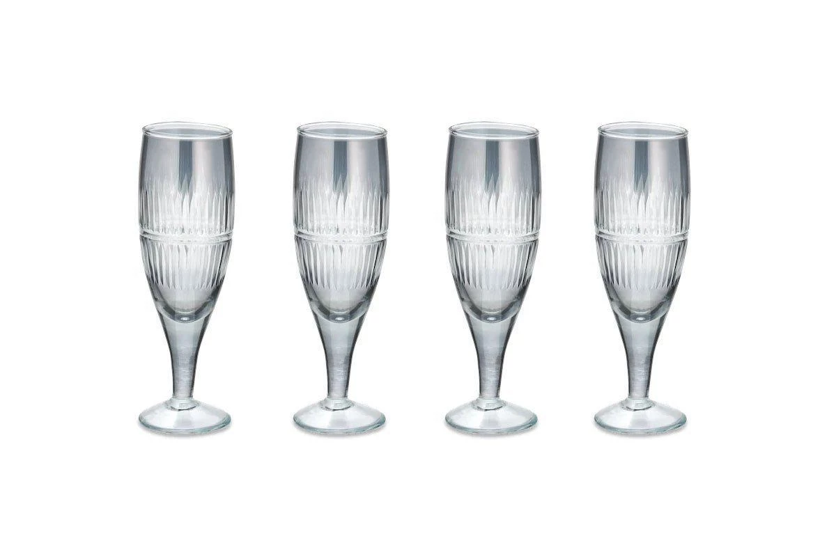 Nkuku Abeeko Champagne Glass - Smoke (Set Of 4) 5 Nkuku Abeeko Champagne Glass - Smoke (Set Of 4)