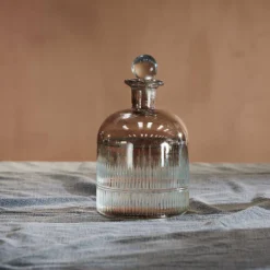 Nkuku Tableware Abeeko Decanter - Aged Gold