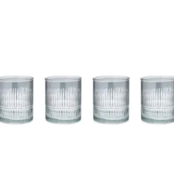 Nkuku Abeeko Tumbler - Smoke (Set Of 4) Tableware