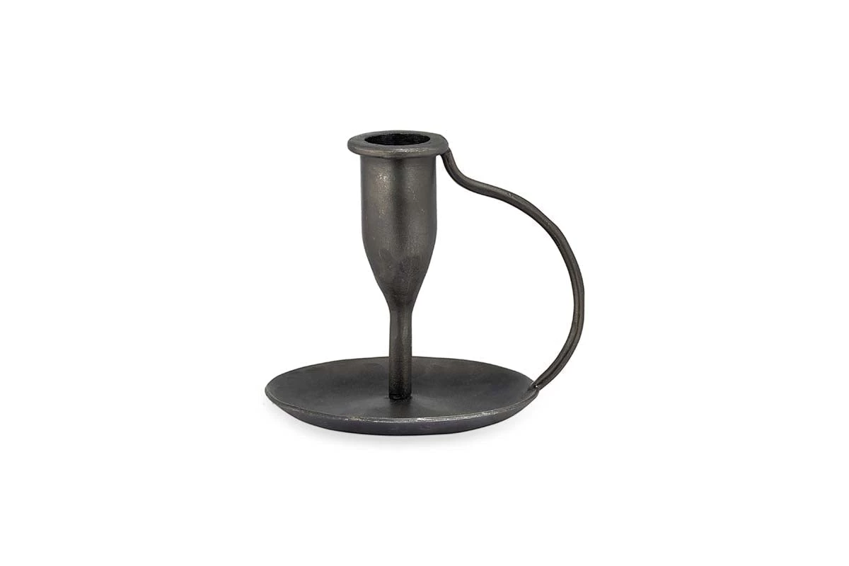 Nkuku New Arrivals Ada Iron Candlestick - Antique Black 6 Nkuku New Arrivals Ada Iron Candlestick - Antique Black