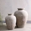 Nkuku Small Affiti Clay Tapered Pot Home Accessories