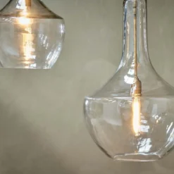 Nkuku Agatarla Glass Pendant - Small Hallway & Bootroom