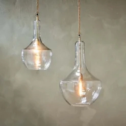 Nkuku Agatarla Glass Pendant - Small Hallway & Bootroom