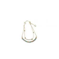 Nkuku Eco-Friendly Gifts Aja Lolite, Labradorite And Calcydone Bracelet