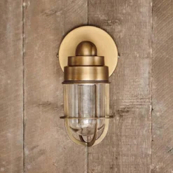 Nkuku Outdoor Lighting Ajan Brass Outdoor Light - Brass