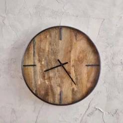 Nkuku Alomi Mango Wood Clock