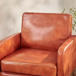 Nkuku Amari Leather Occasional Chair