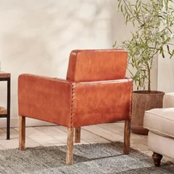 Nkuku Amari Leather Occasional Chair