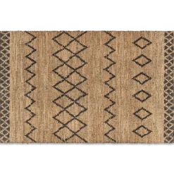 Nkuku Ambara Jute Rug - Large - Black & Natural