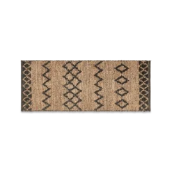 Nkuku Ambara Jute Runner - Black & Natural