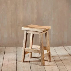 Nkuku Ambi Wooden Stool - Short