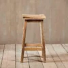 Nkuku Ambi Wooden Stool - Tall Kitchen & Dining Room