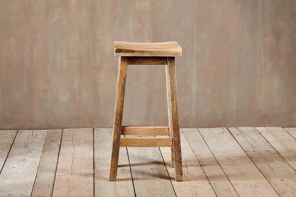 Nkuku Ambi Wooden Stool - Tall Kitchen & Dining Room 3 Nkuku Ambi Wooden Stool - Tall Kitchen & Dining Room