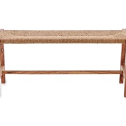 Nkuku New Arrivals Amhara Acacia & Jute Woven Bench