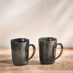 Nkuku Amina Mug - Sea Grey (Set Of 2)