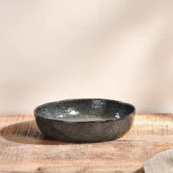 Nkuku Amina Serving Bowl - Sea Grey - Small New Arrivals