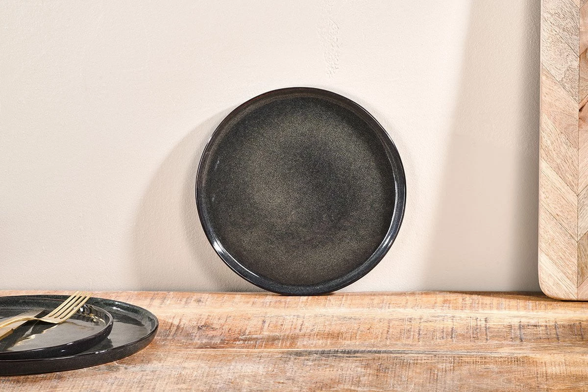 Nkuku Amina Side Plate - Sea Grey 3 Nkuku Amina Side Plate - Sea Grey