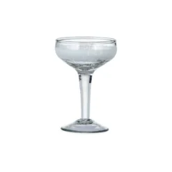 Nkuku Tableware Anara Etched Cocktail Glass - Clear (Set Of 4)