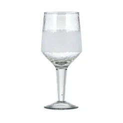 Nkuku Anara Etched Wine Glass - Clear - Large (Set Of 4)