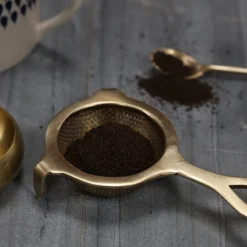 Nkuku Antique Brass Tea Strainer