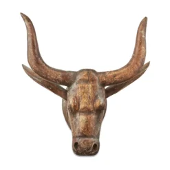 Nkuku Arba Wooden Cow Head - Large Home Accessories