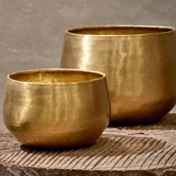Nkuku Atsu Brass Planter