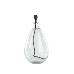 Nkuku Baba Clear Glass Lamp - Small Tall