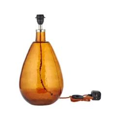 Nkuku Baba Glass Lamp - Burnt Amber - Large Tall 11 Nkuku Baba Glass Lamp - Burnt Amber - Large Tall