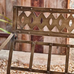 Nkuku Bahula Decorative Iron Bench Garden Furniture 13 Nkuku Bahula Decorative Iron Bench Garden Furniture