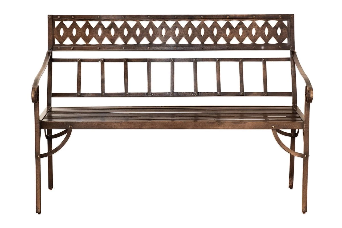 Nkuku Bahula Decorative Iron Bench Garden Furniture 7 Nkuku Bahula Decorative Iron Bench Garden Furniture