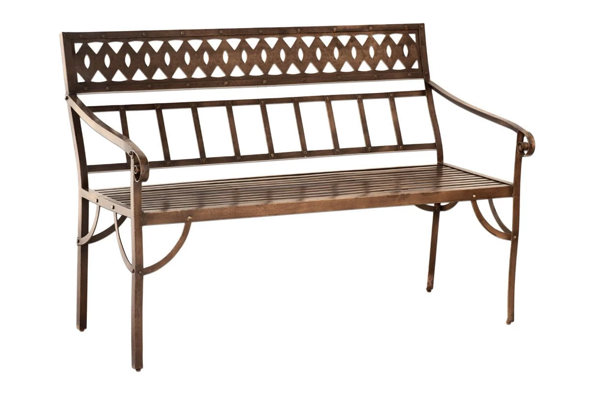 Nkuku Bahula Decorative Iron Bench Garden Furniture 8 Nkuku Bahula Decorative Iron Bench Garden Furniture