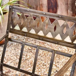 Nkuku Garden Furniture Bahula Decorative Iron Chair