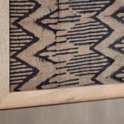 Nkuku Baliem Chevron Block Print Artwork