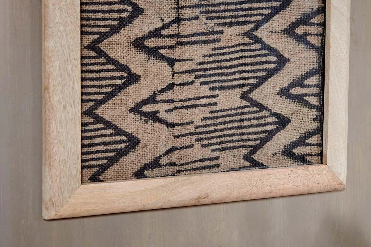 Nkuku Baliem Chevron Block Print Artwork 4 Nkuku Baliem Chevron Block Print Artwork