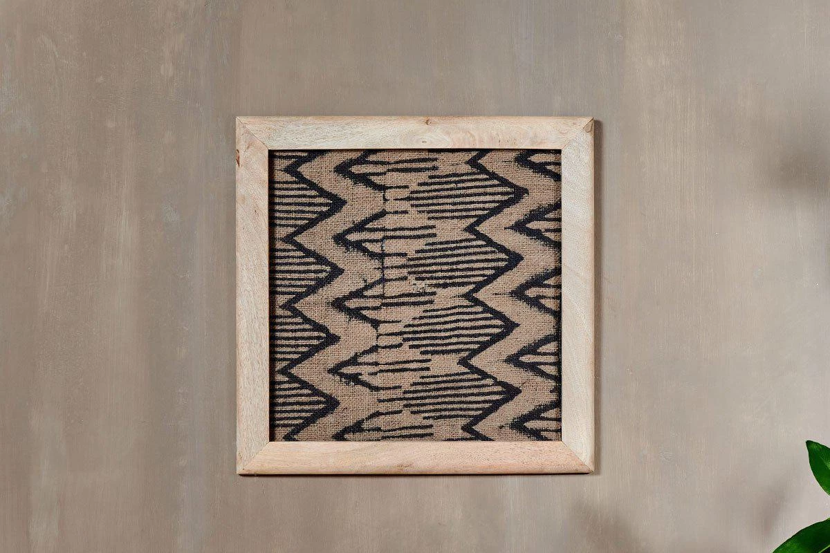 Nkuku Baliem Chevron Block Print Artwork 3 Nkuku Baliem Chevron Block Print Artwork