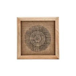 Nkuku Home Accessories Baliem Circular Block Print Artwork
