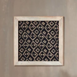 Nkuku Home Accessories Baliem Diamond Block Print Artwork