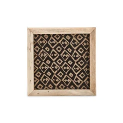 Nkuku Home Accessories Baliem Diamond Block Print Artwork