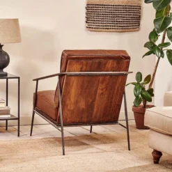 Nkuku Balsasan Leather Armchair