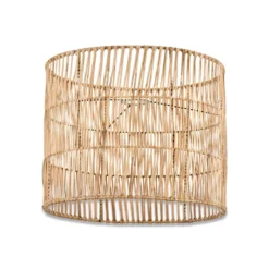 Nkuku Banso Wicker Lampshade - Large Bedroom