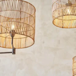 Nkuku Banso Wicker Lampshade - Medium