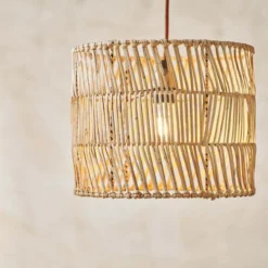Nkuku Banso Wicker Lampshade - Medium