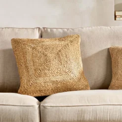 Nkuku Barjora Braided Hemp Cushion Cover