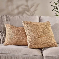 Nkuku Barjora Braided Hemp Cushion Cover